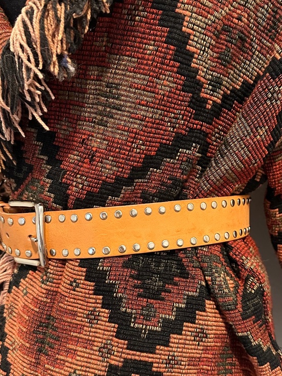 Vintage leather Guess silver studded Belt main image 4